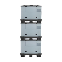 Boîtes de palettes pliables écologiques pour un fret et une distribution internationaux rationalisés, boîte de clôture en plastique