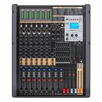 Console de mixage audio 10, 12, 16, 20, 24 canaux avec sortie stéréo, effets DSP doubles, châssis métallique pour performance scénique, enregistrement BT USB