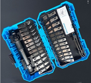 Juego de Cuchillos de Tallado de Seguridad, Acero al Carbono, Mango de Plástico, Cuchilla de Cambio Rápido, para Manualidades, Grabado, Cuchillo para Tallar Madera, Reparación de Modelos - Product Image 2