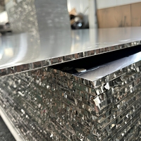 Panneau sandwich en aluminium alvéolaire courbé, ignifuge, design moderne, écologique, garantie 5 ans+, pour façade de bâtiment et mur rideau