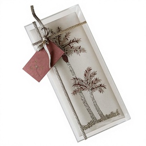 Luxury Wooden Embroidered <b>Box</b> With Palm <b>Tree</b> Design Exquisite <b>Storage</b> Wood Handmade Ramadan Eid Gift <b>Box</b> Home Decor - Product Image 1