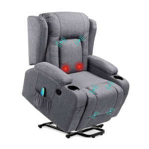 Elektrischer Power-Lift-Sessel mit Massagefunktion – Verstellbares Möbelstück für den Rücken - Product Image 1