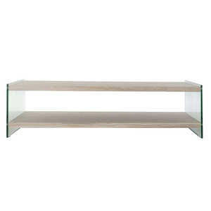 Mesa de centro con vidrio y MDF 130x65x35.5 templado - Product Image 6