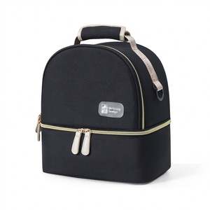 Sac à dos isotherme à double compartiment pour tire-lait, sac à langer, sac à biberon, adapté aux mamans, sac isotherme pour lait maternel - Product Image 6