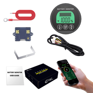 Monitor de Corriente de Batería DC <span class=keywords><strong>en</strong></span> <span class=keywords><strong>Tiempo</strong></span> <span class=keywords><strong>Real</strong></span>, Impermeable, EJ-BM21 75A, Medidor de SOC con Conectividad Bluetooth, Seguimiento de SOC por Aplicación - Product Image 1