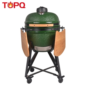 TOPQ-asadores de carbono verde <span class=keywords><strong>para</strong></span> parrilla, 20 pulgadas, kamado - Product Image 3