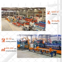 Mesin Pembuat Pagar Kawat Siklon Otomatis Kapasitas Tinggi Industri Lebar Maksimal 6m Kontrol PLC Pembuatan Jaring Pagar Rantai