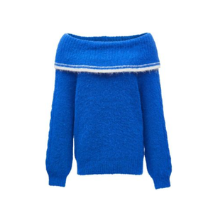 Maglione da donna lavorato a <span class=keywords><strong>maglia</strong></span> con motivo a righe in Cashmere personalizzato - Product Image 6