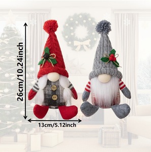 <b>Xmas</b> Navidad Natal Noel New Year Home Decorations High-end Nordic Knitted Christmas Doll Christmas Gnome Ornament - Product Image 6