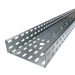 High Precision Metal Cable Tray Ss316 Perforated Cable Tray For Outdoor 100*50mm Tray