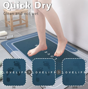 Alfombra de Baño Moderna de PVC Delgada, Antideslizante y Súper Absorbente de Agua, de Secado Rápido, con Color Personalizado y Logotipo Personalizado, Marca MD Luxury - Product Image 2