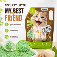 OEM/ODM Vente en gros de litière pour chat biodégradable à base de tofu |   Sable pour chat écologique, à forte absorption, jetable dans les toilettes, faible poussière, contrôle des odeurs