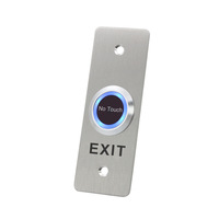 Interrupteur infrarouge sans contact 12V IP66 avec logo personnalisé, interrupteur de sortie de porte sans contact avec indication LED