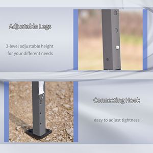 DB เต็นท์กางแบบป๊อปอัพ10 'x 19.2' เต๊นท์กลางแจ้งศาลาที่บังแดดพร้อมกระเป๋าทำจากผ้าออกซ์ฟอร์ด - Product Image 2