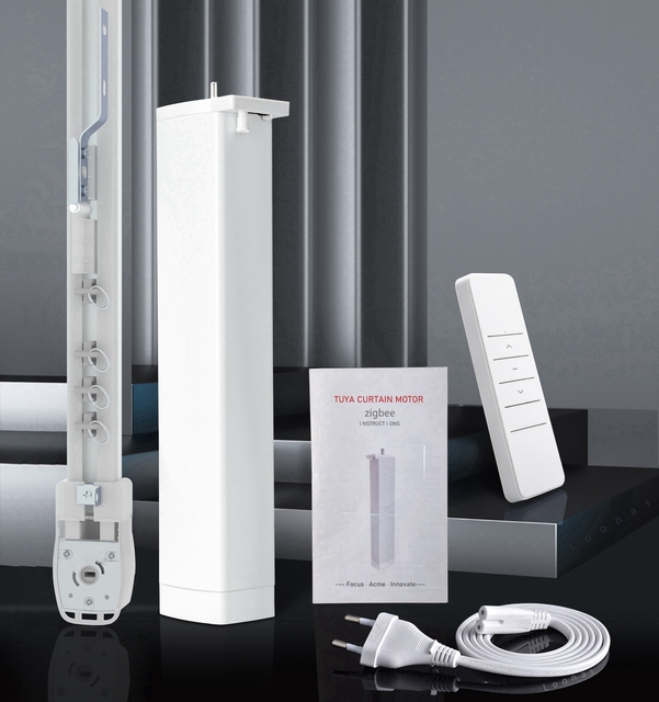 Tuya Zigbee Curtain Motor Smart Life Voice Control Compatible With Alexa Google Intelligent Curtain Motor