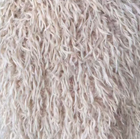 Lockiges Langfloriges Kunstfell-Gewebe Flauschig Plüschig Weich Dick 100% Polyester 850 GSM Material für Mäntel & Sportbekleidung