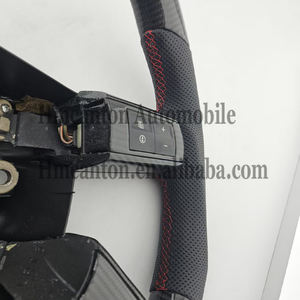 Volant de direction en cuir perforé de qualité supérieure, en fibre de carbone, pour Chrysler 300C, volant de direction de voiture - Product Image 3