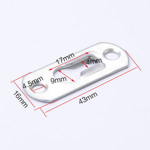 Crochet de fixation pour cadre photo avec trou de serrure en métal Crochet de fixation pour cadre photo avec plaque photo miroir - Product Image 6