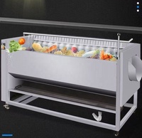 Éplucheuse-laveuse de légumes multifonctionnelle industrielle et commerciale à moteur électrique HD-80 pour usine de snacks