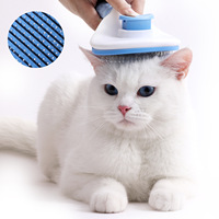 Nouveau Design Facile À Utiliser Brosse À Chien chien épilateur Pour Perte Chien Brosse À Cheveux Peigne de Toilettage Pour Animaux De Compagnie Avec Auto-Nettoyage bouton