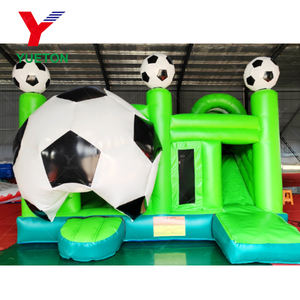 Château gonflable géant sur le thème du football avec toboggan, château gonflable de qualité commerciale pour les fêtes d'enfants, vente chaude en <span class=keywords><strong>Europe</strong></span> et aux États-Unis - Product Image 2