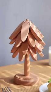 ชุดที่รองจานรูปต้นไม้พับได้ Raybin Kitchen ชุดที่รองแก้วรูปต้นไม้ทำจากไม้ ชุดที่รองจานรูปต้นไม้ 4 ชิ้น สำหรับอาหารร้อน - Product Image 2