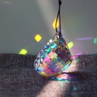 Attrape soleil en cristal suspendu lustre fenêtre décor à la maison cristaux arc-en-ciel