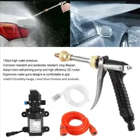 Moteur CC 12V 0,5 CV haute pression, pistolet à eau portable monté sur voiture et ensemble de pompe à lave-linge - Fabriqué en Chine
