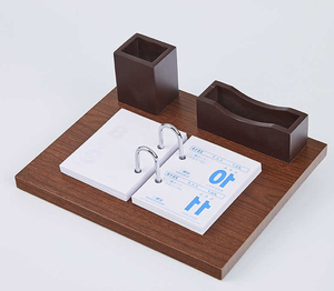 Xinrunjin ensemble de papeterie de bureau personnalisé calendrier en bois adapté aux cadeaux d'entreprise personnalisés bureau à domicile, décor de bureau élégant - Product Image 6