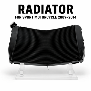 Radiador de Alto Rendimiento para Motocicleta, Tanque de Agua para <span class=keywords><strong>Yamaha</strong></span> YZF1000 R1 YZF-R1 2009 2010 2011 2012 2013 2014, Aluminio Negro - Product Image 3