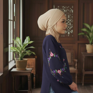 Borong Baju Kurung Moderne Modeste Sans Repassage Raya 2025 En Stock Prix Usine Chine Mode Vente Rapide Prêt-à-porter Respirant - Product Image 2