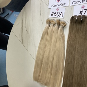 Extensiones de Cabello Humano Remy 100% Peruano de Dragonlash Factory, Extensiones de Cabello con Anillo Nano Metálico, Cabello Humano Liso, Sin Enredos, Suave y Sedoso - Product Image 5