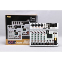 Console de mixage audio AG-06 6 canaux avec 99 DSP, USB et Bluetooth pour enregistrement en studio