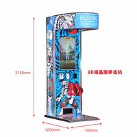 Jeu à pièces Marteau électronique Boxe Arcade Machine Street Amusement Park Plastic Punch Machine à vendre
