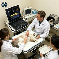 Ecógrafo Doppler Color Veterinario Profesional para Portátiles, Máquina de Ultrasonido Veterinario con Software de Medición para Múltiples Especies