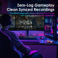 USB 3.0 4K/60Hz 1080P/240Hz Akışlı Yayın OBS Yakalama Oyun Canlı Kayıt Web Kamerası HDR HDMI Video Yakalama Kartı, HDMI - USB-C 3.2