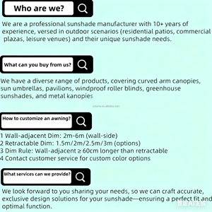 Lumières électroniques télécommandées Led véranda couloir porche magasin extérieur boutique noir polycarbonate auvent voile auvent - Product Image 6