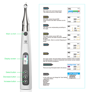 Motor Endo Dental EP-<span class=keywords><strong>Pro</strong></span> y Localizador de Ápice 2 en 1, Motor Dental sin Escobillas, Motor Rotatorio Endo Dental, Cabezal de Ángulo Contrario 6:1 - Product Image 4