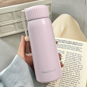 Thermos isotherme portable moderne en acier inoxydable de 400 ml avec poignée et corde, écologique, cadeau d'affaires, 6-12 heures - Product Image 2