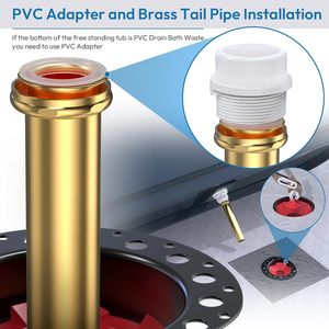 Kitchen Bathroom Brass Plastic Strainer Stainless Steel Press Switch Garbage Disposal Push-down Tube <strong>Other</strong> <strong>Hardware</strong> - Product Image 5