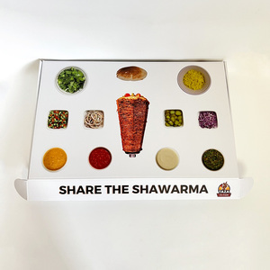 Custom Biodegradable Food Grade Cookie Box Snack Cake Picnic Dessert Box Catering Packaging Boxes With Divider Platter - Product Image 2