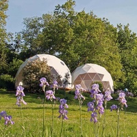 Dôme géodésique imperméable en PVC pour glamping, hôtel, camping, mariage, événement, festival, hébergement, tourisme