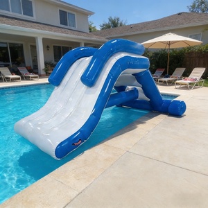 आउटडोर समुद्री पोर्टेबल 10 फीट pvc तिरपाल पानी मिनी इंफ्लेटेबल स्कीइंग स्लाइड - Product Image 6