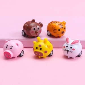Mini coches de juguete de animales de dibujos animados con inercia, juguetes educativos para niños, juguete de empuje unisex para niños de 7 a 14 años - Product Image 1