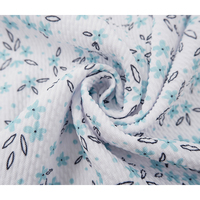 Nouveaux matériaux de produits personnalisés, tissu en tricot imprimé Floral populaire pour les arcs et la robe