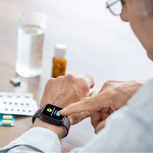 Montre GPS 4G pour personnes âgées avec alarme et localisation pour travailleurs isolés, détection de chute, appel SOS, sécurité et santé - Product Image 5