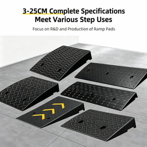 Rampe <span class=keywords><strong>de</strong></span> trottoir fixe portable antidérapante en caoutchouc et plastique, prix usine, pour allée et bordure <span class=keywords><strong>de</strong></span> trottoir, vitesse 1-5 mph, largeur 250 mm, pour scooter et <span class=keywords><strong>vélo</strong></span> - Product Image 3