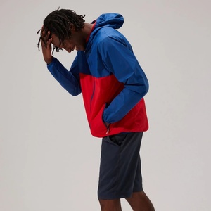 <b>Men's</b> <b>Lightweight</b> Vintage 80s-90s Retro Nylon Windbreaker Zip-up Closure Stand Collar Windproof Thin <b>Jacket</b> - Product Image 2