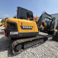 Excavadora Pequeña Usada Volvo EC60D de Alta Calidad, Precio de Fábrica, 6 Toneladas, Motor Original, Bajo Número de Horas