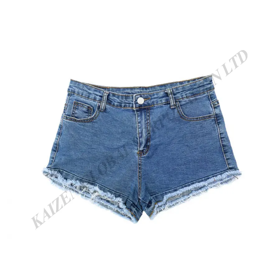بيع بالجملة بنطال جينز جينز عالي الخصر موجه للتصدير بسعر رخيص للنساء من بنغلاديش